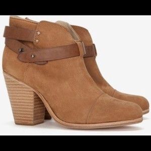 Cognac leather Rag & Bone Harrow Boots